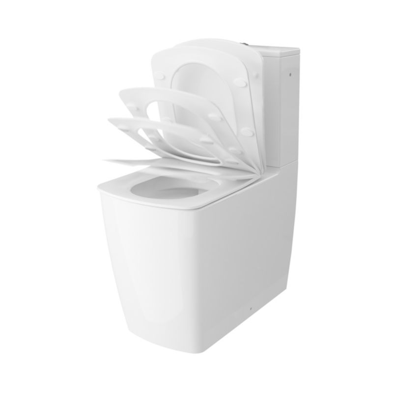 Kompakt Toilet Levanna Uden Kant Hvid 6L C10092814