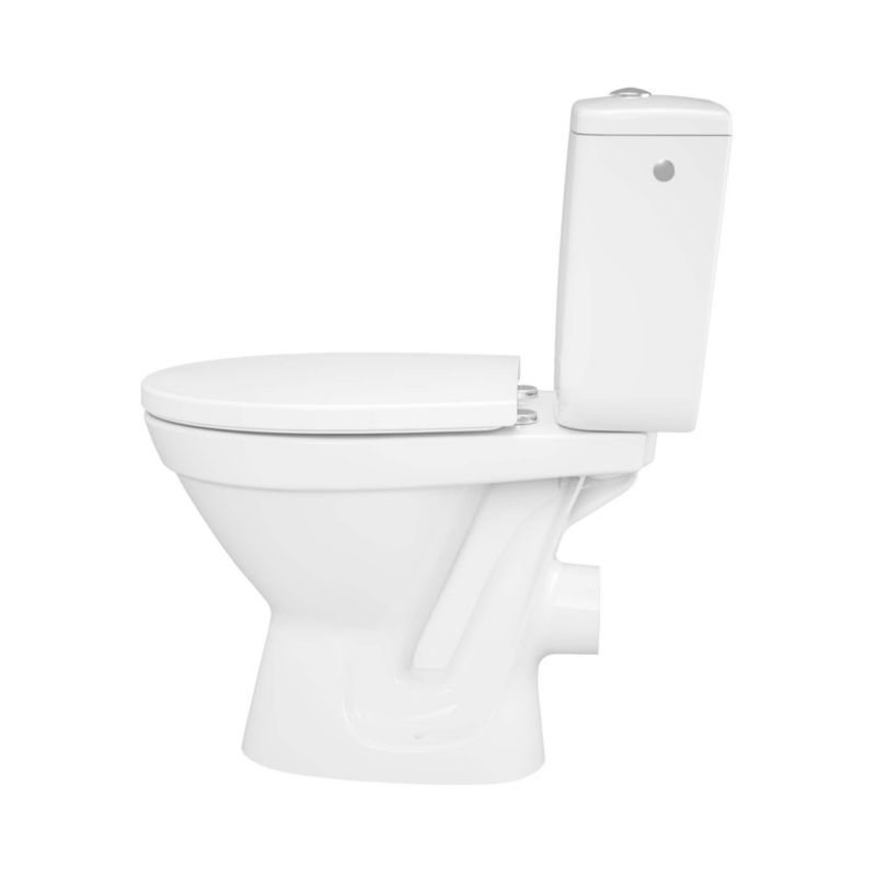 Kompakt WC Tasi Bezkołnierzowy Hvid med Sæde 25,7 kg