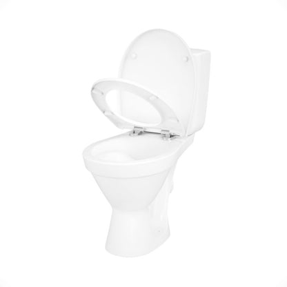 Kompakt Toilet Tasi Rundt Hvid 65,5x36x37,5 cm 5063022514837