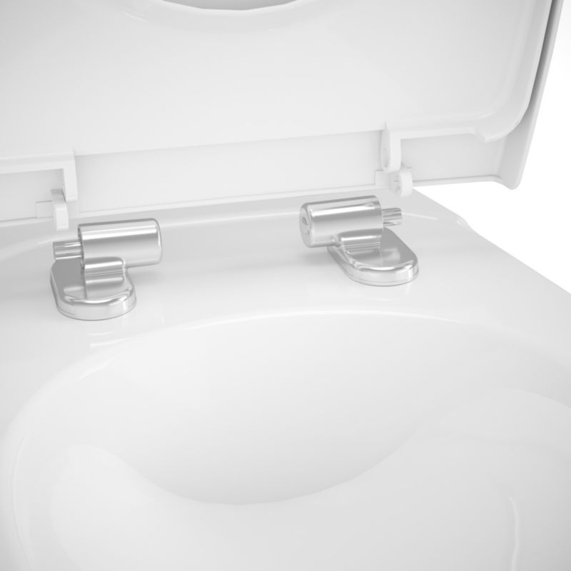 Kompakt WC Tasi Bezkołnierzowy Hvid med Sæde 25,7 kg
