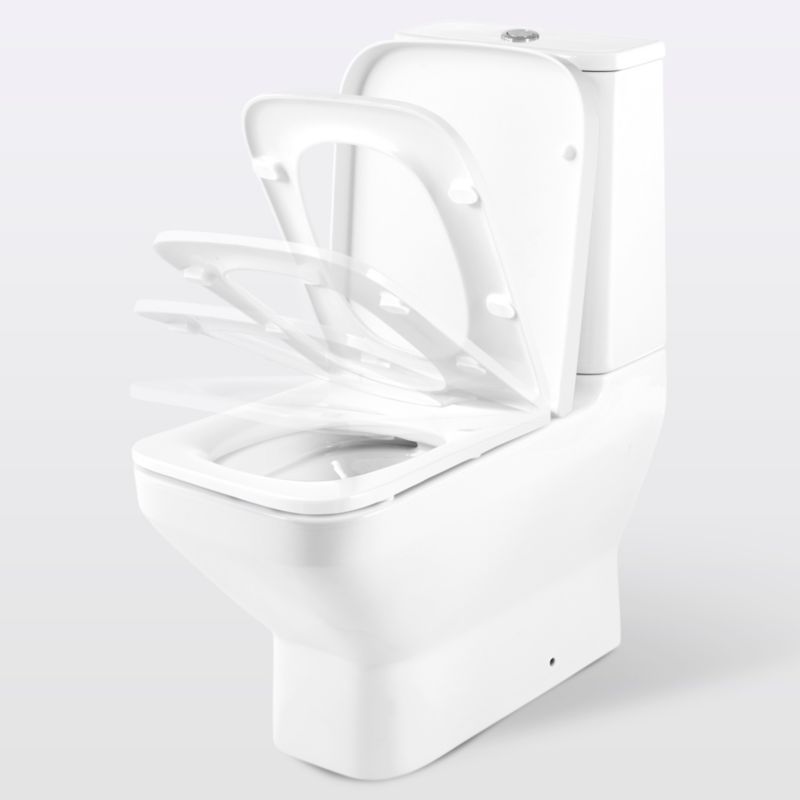 Kompakt WC GoodHome Teesta uden kant 3/6 l med sæde med soft-close