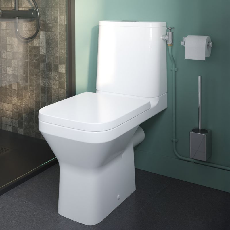 Gulvstående Toilet Teesta 36x63,5x79,5 cm Hvid | 5063022514752