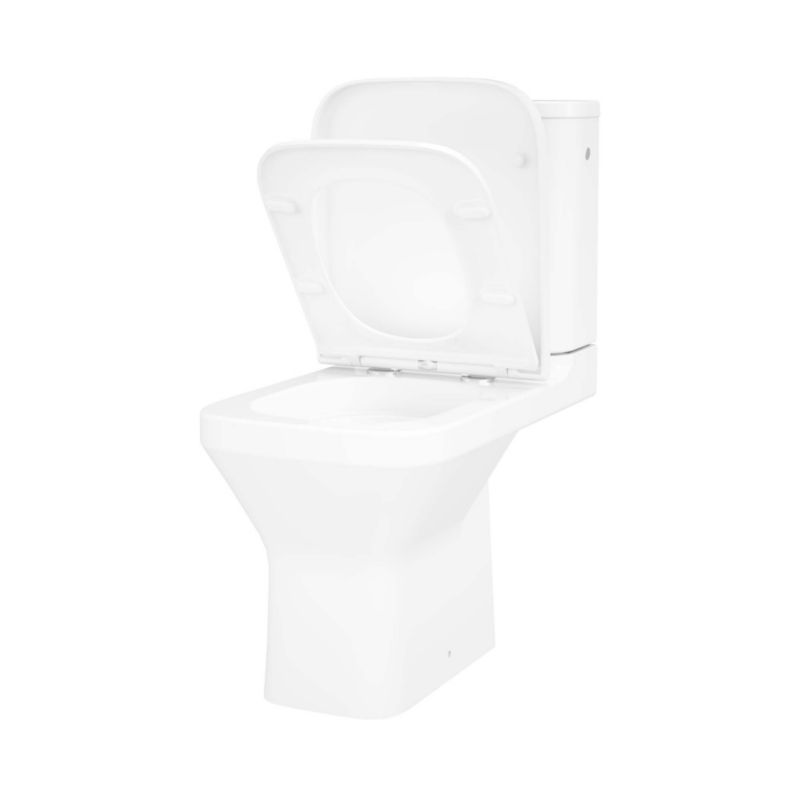 Kompakt Toilet Teesta Firkantet Hvid 36x63,5x79,5 cm 5063022514752