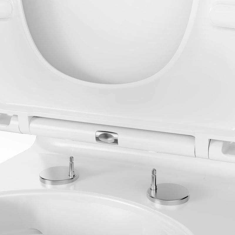 GoodHome Testa kompakt WC uden kant med duroplast softclose-sæde og aftageligt låg