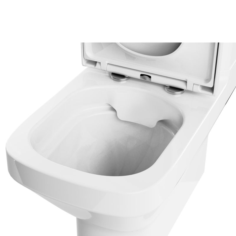 GoodHome Testa kompakt WC uden kant med duroplast softclose-sæde og aftageligt låg