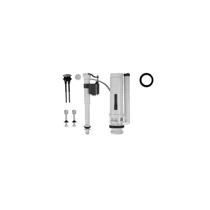 Kompakt Toilet Rundt Kantløst Hvidt 36x64 cm med Softclose Sæde