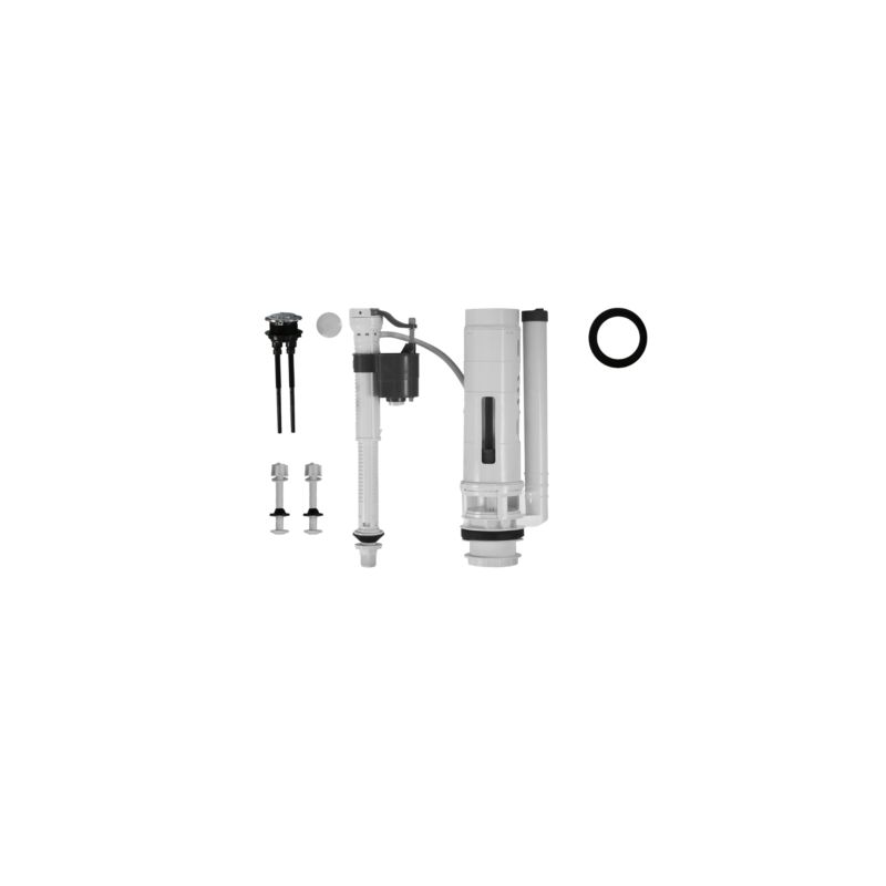 Kompakt Toilet Rundt Kantløst Hvidt 36x64 cm med Softclose Sæde