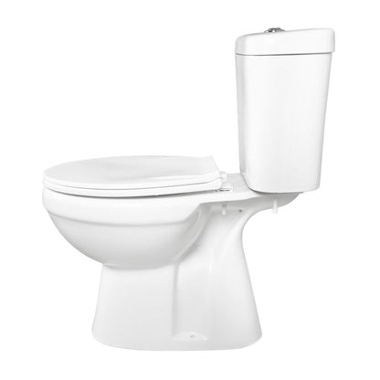 Kompakt Toilet C-clear med Sæde Lodret Afløb Hvid 64x39,5x75 cm