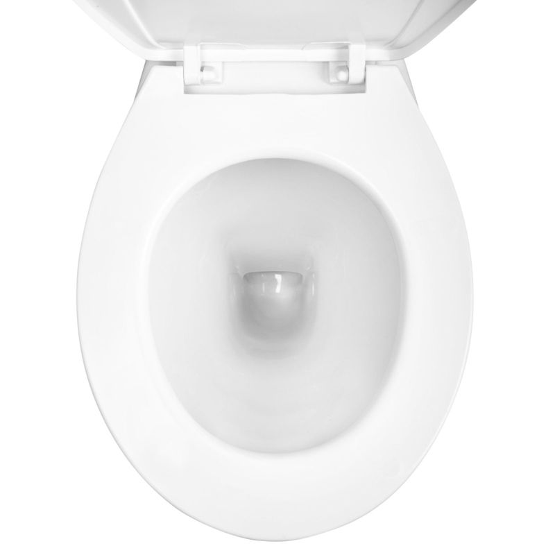 Kompakt Toilet C-clear med Sæde Lodret Afløb Hvid 64x39,5x75 cm