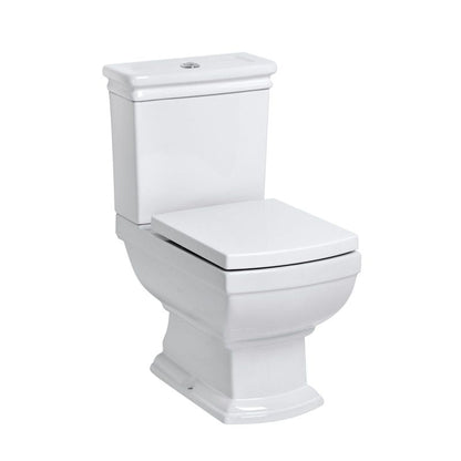 Kompakt Toilet Kerra Kleopatra 11 med Duroplast Sæde Vandret Udløb Hvid