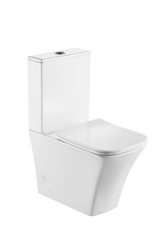 Kompakt WC Nemo uden kant med softclose-sæde i hvid