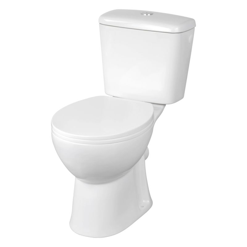 Kompakt WC Orinoco Crespo Rim uden skyllekant med soft‑close sæde