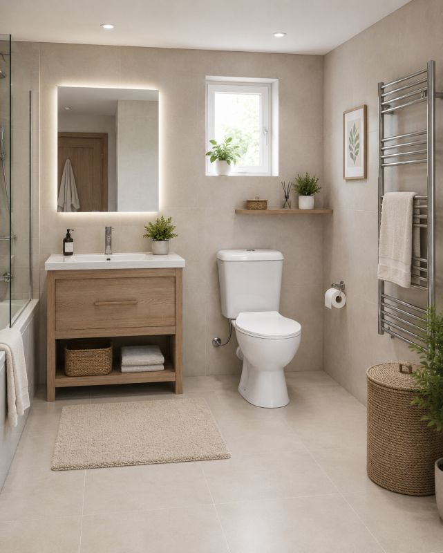 Kompakt Toilet Flow med Sæde Hvid 67,5x38,5x72,5 cm