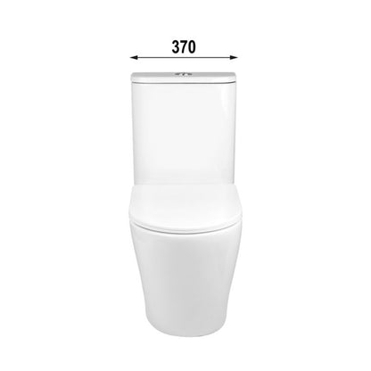 Gulvstående toilet Tresso 62x37x80,5 cm Hvid Rimless | 5901912832961