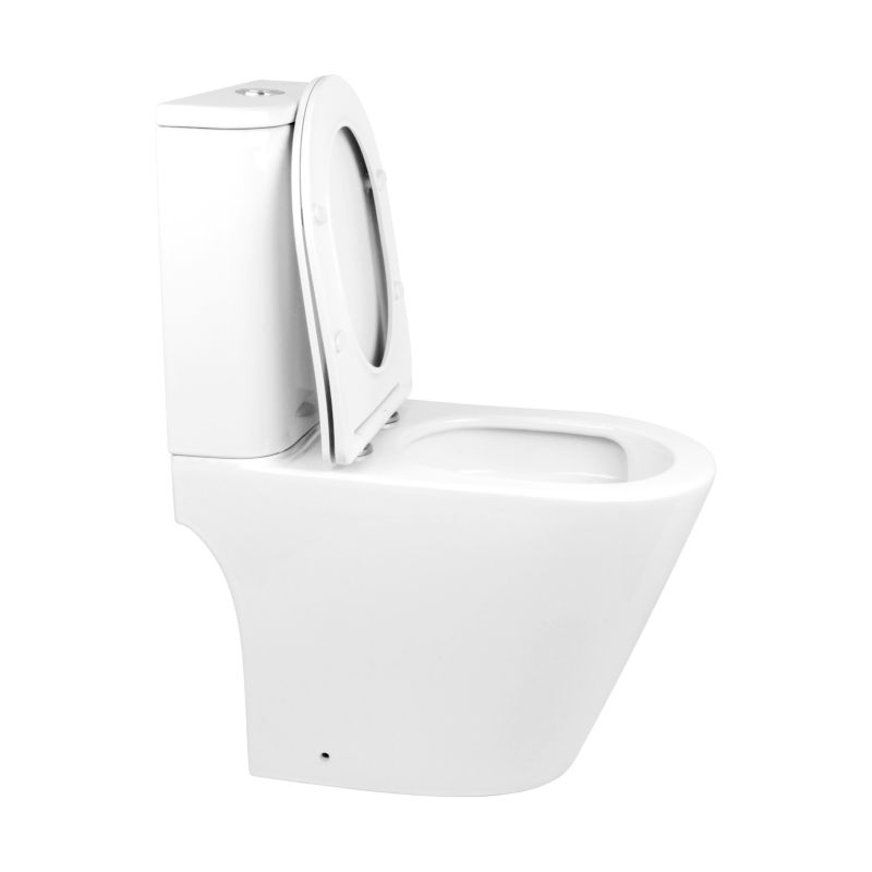 Gulvstående toilet Tresso 62x37x80,5 cm Hvid Rimless | 5901912832961