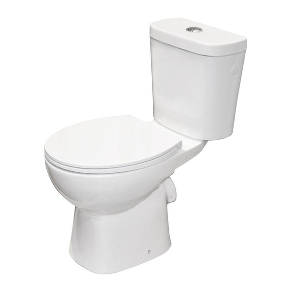 Kompakt WC Orinoco Twist Wir uden kant med duroplast-sæde og soft-close funktion