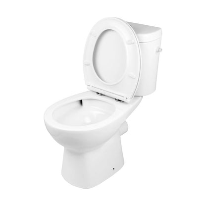 Kompakt Toilet Twist Wirowy Uden Kant Hvid 67x37x76 cm