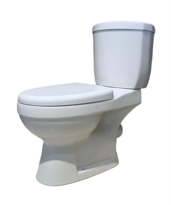 Kompakt Toilet 76,5x39x72 cm Vandret/Lodret Afløb med Soft Close Sæde Hvid