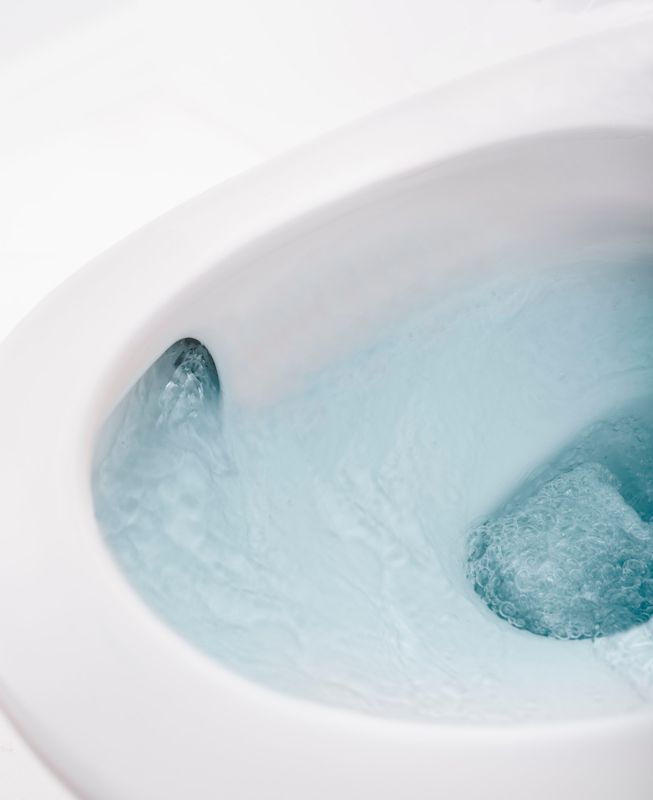 Kompakt Toilet Atis Hvid 60,3x37,5x75,5 cm med Blødt Lukkende Sæde