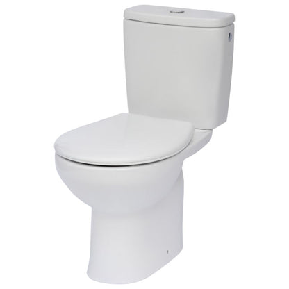 Kompakt Toilet Nora Uden Kant Hvid 65,5 cm 8445662069415