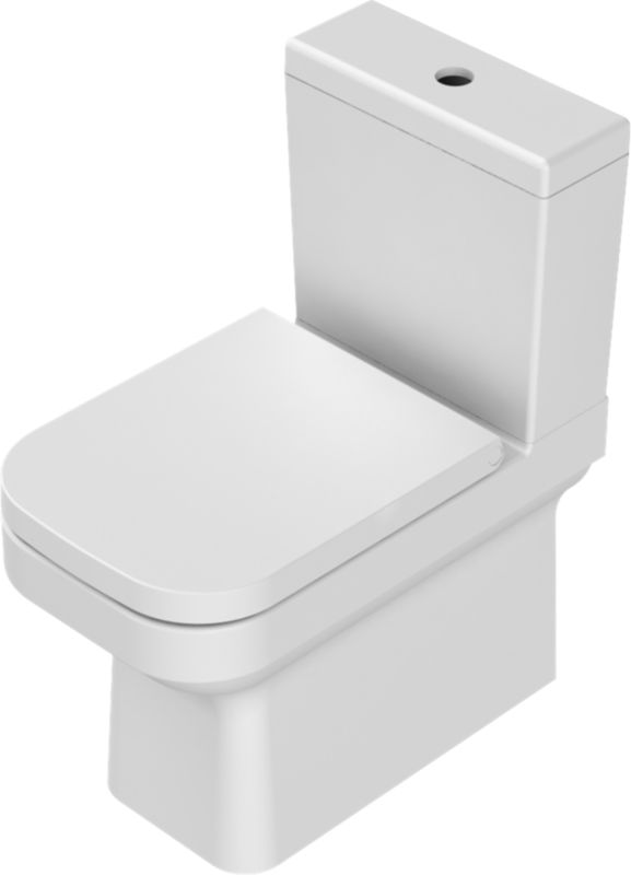 Kompakt Toilet med Bidetfunktion 34,5x62x76,5 cm Hvid Vandret Afløb