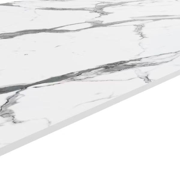 Kompaktbordplade 62x300 cm 12 mm Statuario Marmor