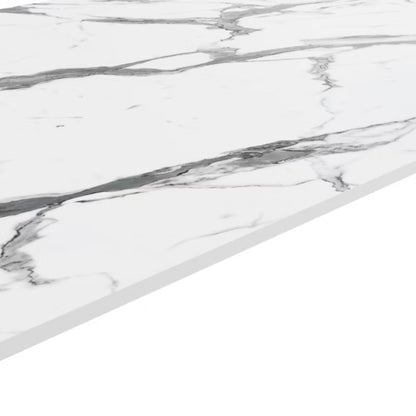 Kompaktbordplade 62x300 cm 12 mm Statuario Marmor