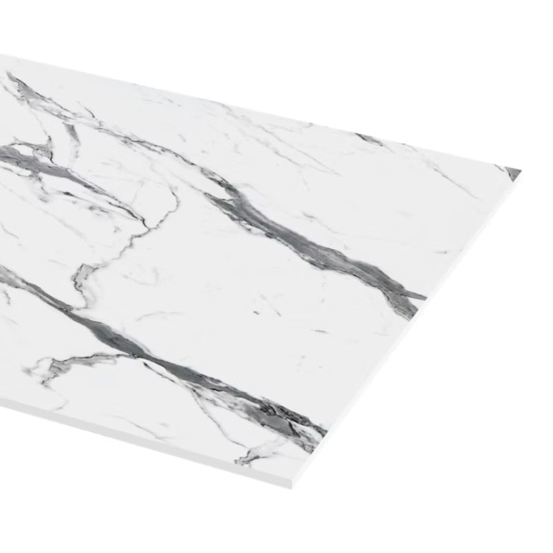 Kompaktbordplade 62x300 cm 12 mm Statuario Marmor