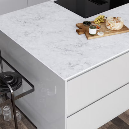 Kompaktbordplade 62x300 cm 12 mm Statuario Marmor