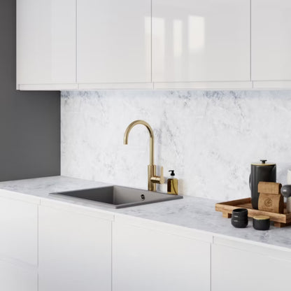 Kompaktbordplade 62x300 cm 12 mm Statuario Marmor
