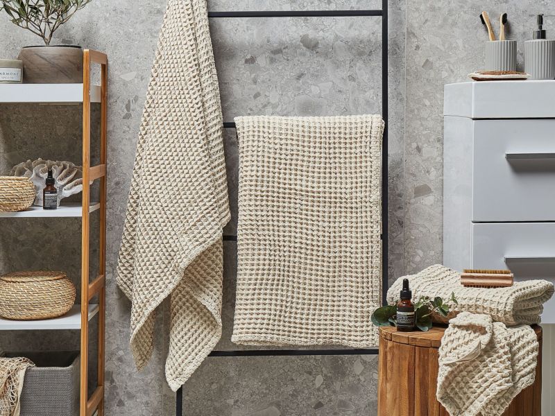 Håndklædesæt Areora Bomuld Beige 4 stk. 4251682258739