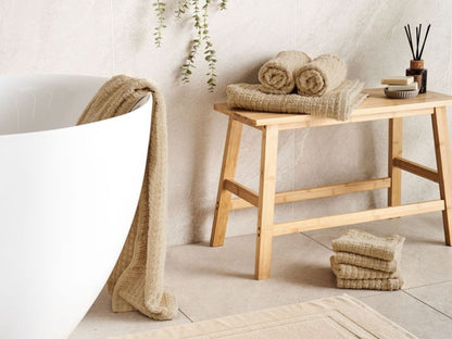 Håndklædesæt 9 Dele Bomuld Beige 500 g/m²