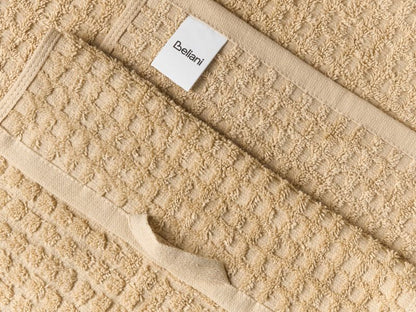 Håndklædesæt 9 Dele Bomuld Beige 500 g/m²