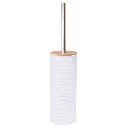 Badeværelsessæt 3 Dele Hvid Bambus 25x25x45 cm | 5904202158901