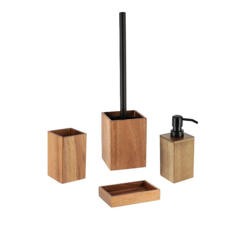 Badeværelsestilbehørssæt Acacia 1 37,5x9,5x9,5 cm Brun | 5907600453074