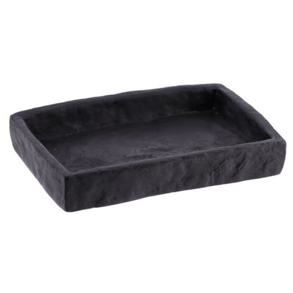 Badeværelsessæt 4 Dele Sort Polyharpiks 37x10x10 cm