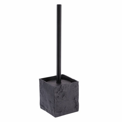 Badeværelsessæt 4 Dele Sort Polyharpiks 37x10x10 cm