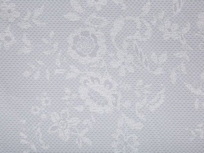 Sengesæt med blomsterprint Morningside 135x200 cm Satinbomuld Grå 1 sæt