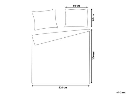 Sengesæt med blomsterprint Morningside 200x220 cm Satinbomuld Grå 1 sæt