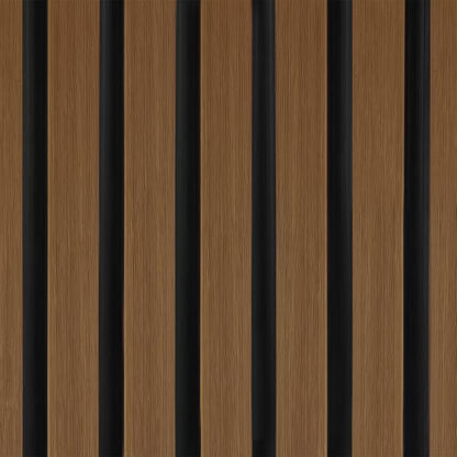 Komposit Facadebeklædning Lamel DUO 17,6x290 cm Teak/Sort