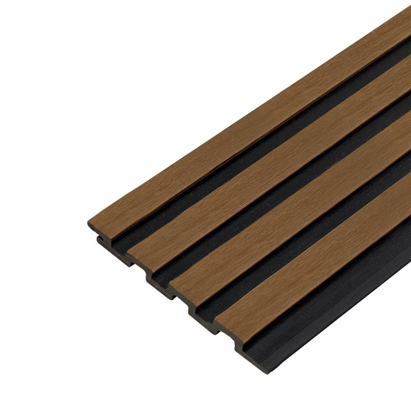 Komposit Facadebeklædning Lamel DUO 17,6x290 cm Teak/Sort
