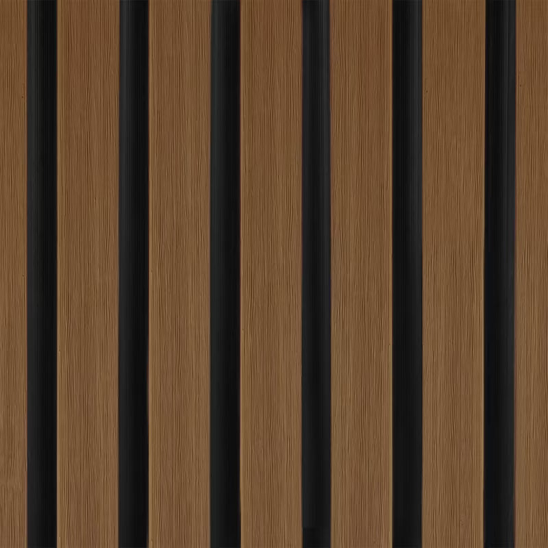 Komposit Facadebeklædning Lamel DUO 17,6x290 cm Teak/Sort