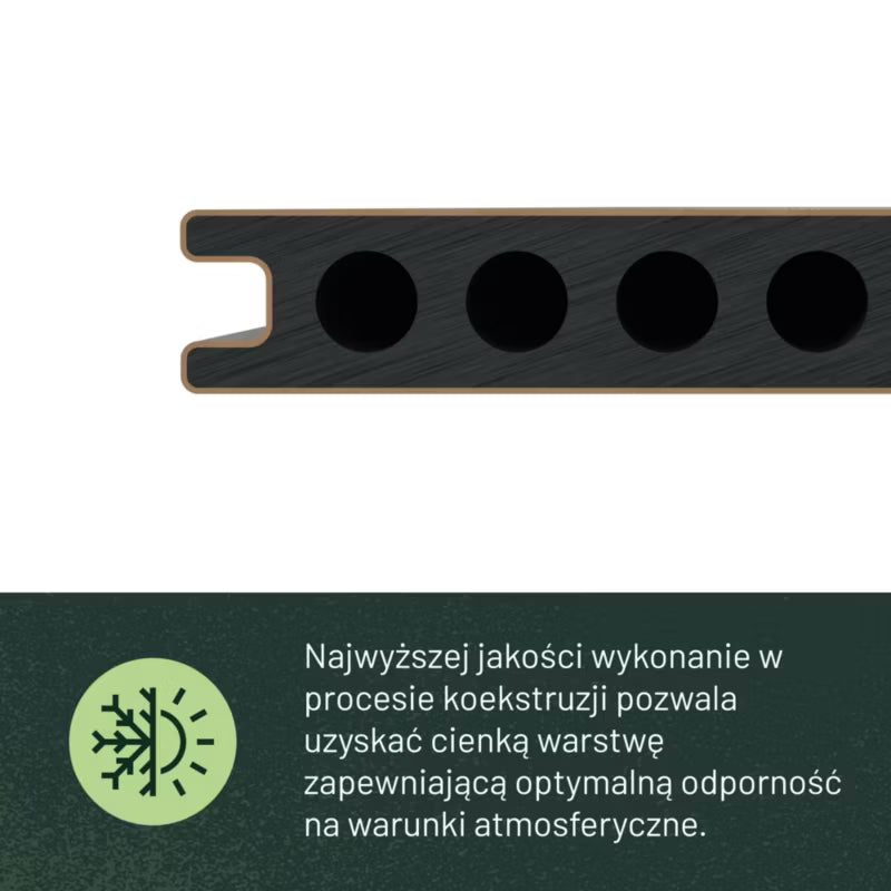 Komposit Terrassebræt Neva Premium 2,1x14,5x220 cm Teak