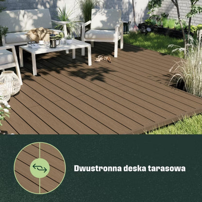 Komposit Terrassebræt Neva Premium 2,1x14,5x220 cm Teak