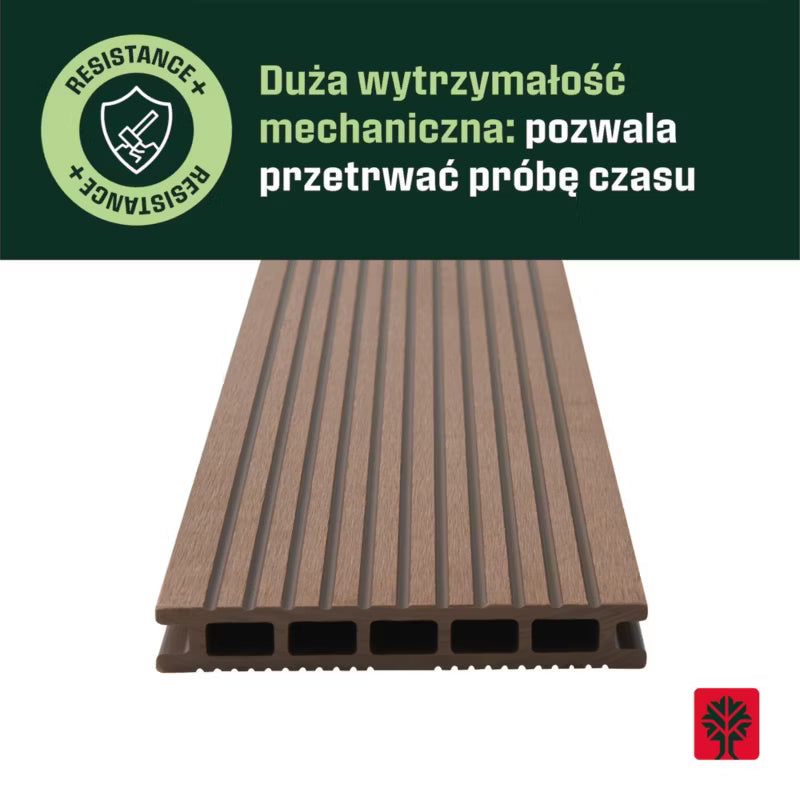 Kompositbræt Neva 2,1x14,5x220 cm Teak