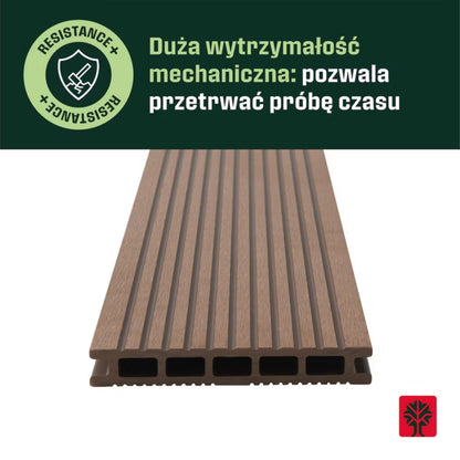 Kompositbræt Neva 2,1x14,5x300 cm Teak