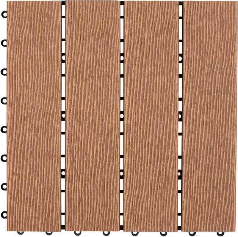 Kompositflise 30x30 cm Teak