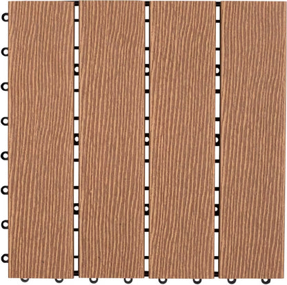 Kompositflise 30x30 cm Teak