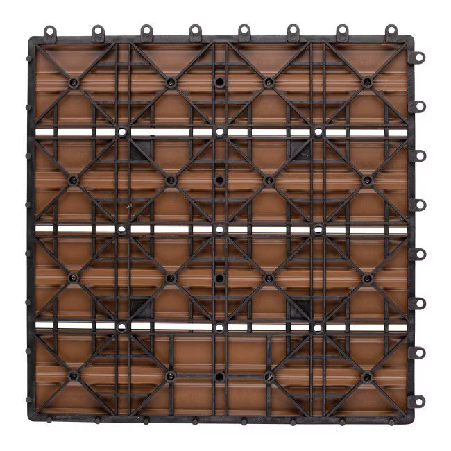 Kompositflise 30x30 cm Teak