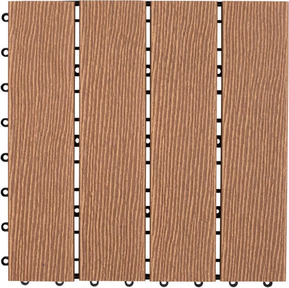 Kompositflise 30x30 cm Teak